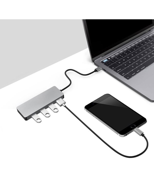 Platinet PMMA9071 Хаб 1 x 4 USB Разделитель Черный