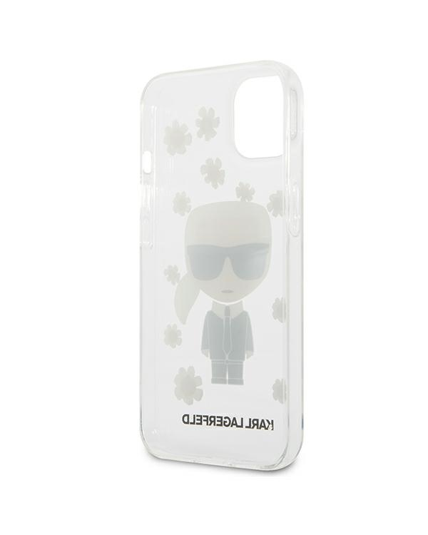 Karl Lagerfeld Ikonik Flower Case for iPhone 13 mini Transparent