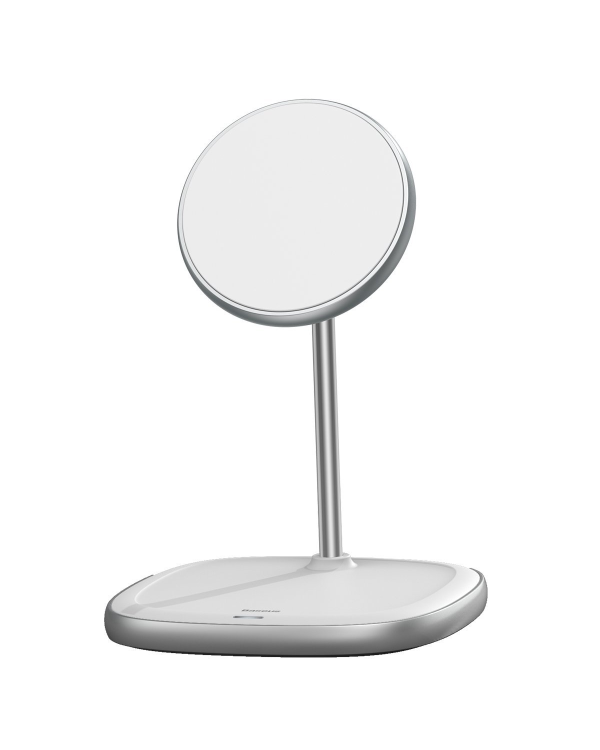 Baseus Swan MagSafe Magnetic Stand with Wireless Charger for iPhone 12 (white)