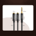 Дополнительное изображение книги «Ugreen cable 3.5 mm headphone splitter mini jack AUX 25cm black (20816)»