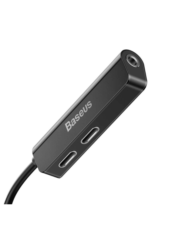 Baseus CALL52-01 Универсальный переходник адаптер для аудио Lightning -> 3.5mm Черный