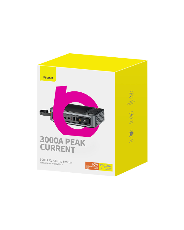 Powerbank Jump Starter 3000A Baseus Super Energy Ultra - black