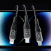 Fast charging cable 120W 1m 3in1 USB - USB-C | microUSB | Lightning Dudao L22X - silver