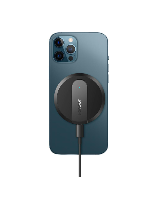 Joyroom wireless Qi charger 15 W for iPhone (MagSafe compatible) + USB Type C cable blue (JR-A28)