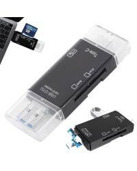Устройство для чтения SD-карт Goodbuy USB | USB-C | micro USB черный