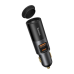 Baseus Share Together Fast Charge Car Charger with Cigarette Lighter Expansion Port, USB + USB-C 120W Gray