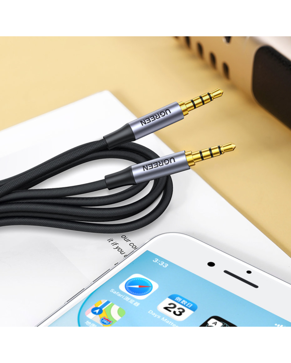 Ugreen cable AUX mini jack 3.5mm cable (male) - 3.5mm mini jack (male) 2m black (AV183)