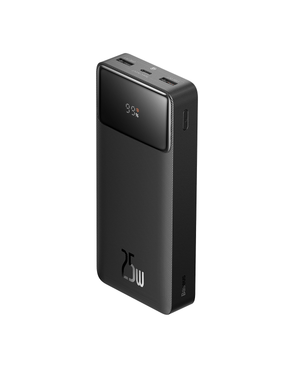 Powerbank Baseus Bipow, 20000mAh, 2x USB, USB-C, 25W (black)