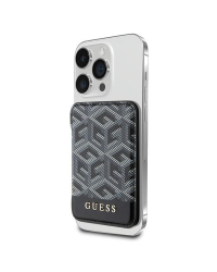 Guess Wallet Card Slot GUWMSHGCFSEK MagSafe GCube stripe czarny|black