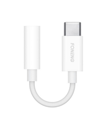 Foneng BM21 аудиокабель 3,5 мм джек - USB Type-C (белый)