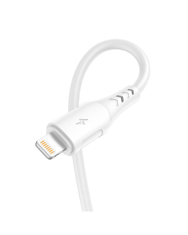 Кабель USB Lightning Vipfan Colorful X12, 3A, 1м белый
