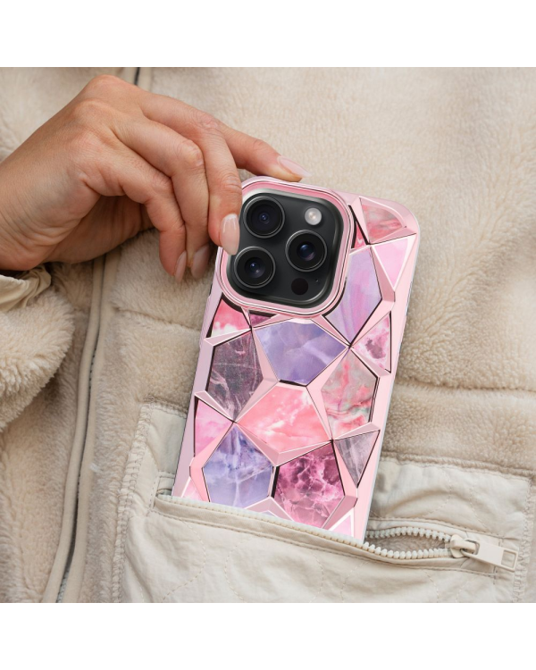 Fusion Twinki Силиконовый чехол для Apple iPhone 16 розовый