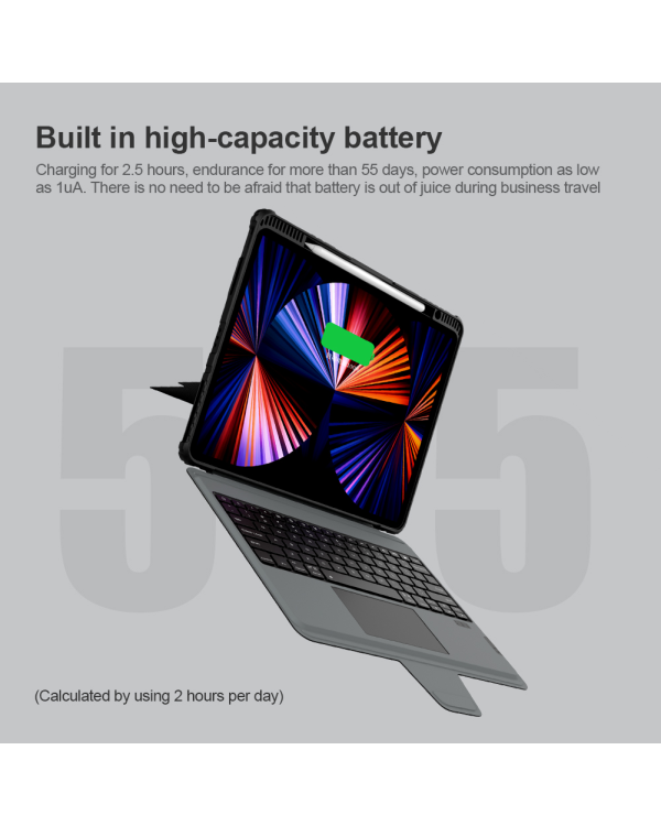 Дополнительное изображение книги «Nillkin Bumper Combo Keyboard Case for iPad Pro 12.9 2020|2021|2022 Black»
