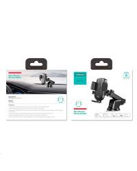 Joyroom car mount phone holder with adjustable arm for dashboard black (JR-OK3)