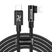 Обложка книги «Baseus MVP Elbow USB Type C Power Delivery / Lightning Cable PD 18W 2m Black (CATLMVP-B01)»
