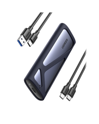UGREEN CM400 M.2 SSD Enclosure, NVMe, SATA, 10 Гбит|с, USB-C (серый)