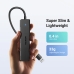 Ugreen CM219 HUB with 4 USB-A 3.0 ports and USB-A 3.0 cable - black