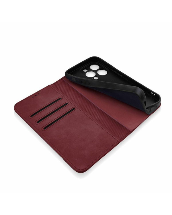 Fusion Prime Book case книжка чехол для Samsung A346 Galaxy A34 5G бордовый
