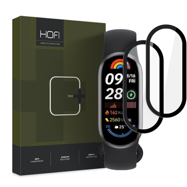 Обложка книги «HOFI HYBRID GLASS HYBRID PRO+ 2-PACK XIAOMI SMART BAND 9 | 9 NFC BLACK»