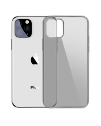 Baseus Simple Series Прочный Силиконовый чехол для Apple iPhone 11 Pro Max Прозрачный - Черный