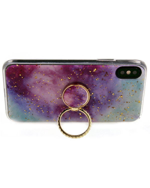 Fusion Marble Ring Back Case Силиконовый чехол для Apple iPhone 7 / 8 / SE 2020 Фиолетовый - Синий