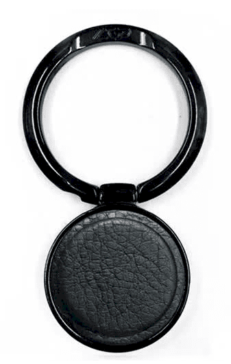 LGD Leather Ring Универсальный держатель кольцо для телефона Черный