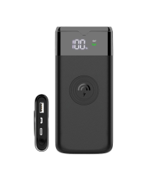 Dudao power bank 10000 mAh Power Delivery Quick Charge 3.0 Qi wireless charger 10 W black (K13Pro)