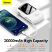 Powerbank Baseus Qpow PRO with cable, 20000mAh, 20W (White)