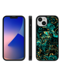 Zappy case силиконовый чехол для Apple iPhone 15 (marble green)