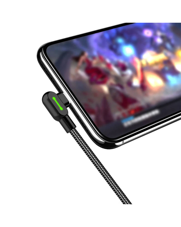 USB to USB-C cable Mcdodo CA-5280 LED, 1.2m (black)