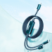 Remax Kerolla Series 2in1 fast cable USB Type C - USB Type C + Lightning PD QC AFC FCP 100W 1m blue (RC-093CCL)