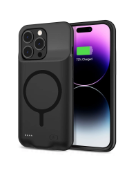 Tech-Protect PowerCase case for iPhone 15 Pro with MagSafe and 7000mAh power bank - black