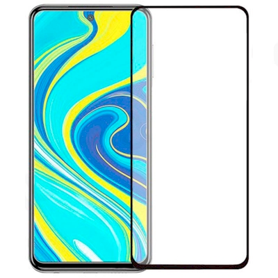 Fusion Full Glue 5D Tempered Glass Защитное стекло для экрана Xiaomi Redmi Note 9S / Redmi Note 9 Pro Черное