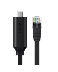 Ugreen USB Typ C to RJ45 Console Flat Cable 1,5m black (80186 CM204)
