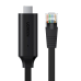 Обложка книги «Ugreen USB Typ C to RJ45 Console Flat Cable 1,5m black (80186 CM204)»