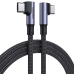Ugreen elbow USB Typ C - USB Typ C cable Quick Charge Power Delivery 100 W 5 A 1,5 m black (US335 70697)