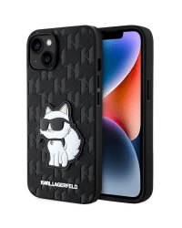 Karl Lagerfeld KLHCP14SSAKHPCK iPhone 14 6.1" черный Saffiano Monogram Choupette
