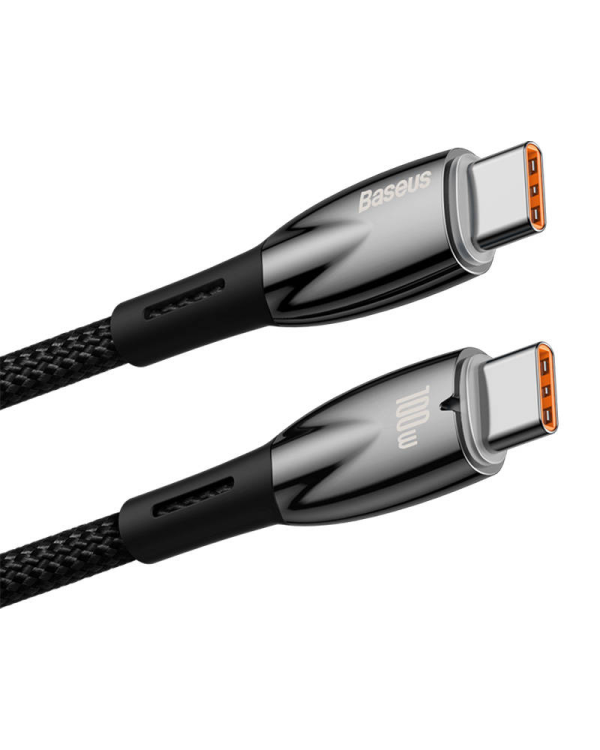 USB-C cable for USB-C Baseus Glimmer Series, 100W, 2m (Black)
