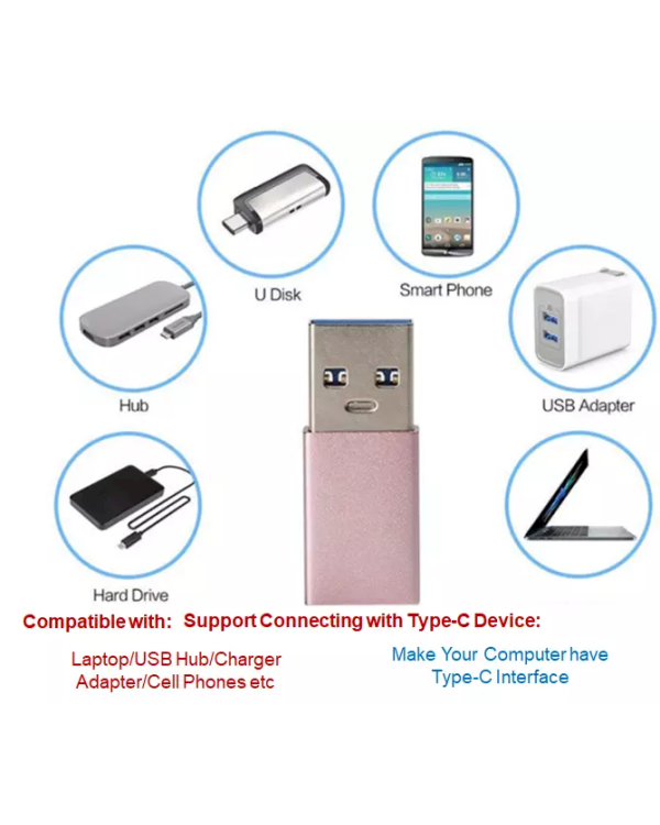 Fusion Универсальный OTG Адаптер USB 3.0 на USB-C 3.1 Черный