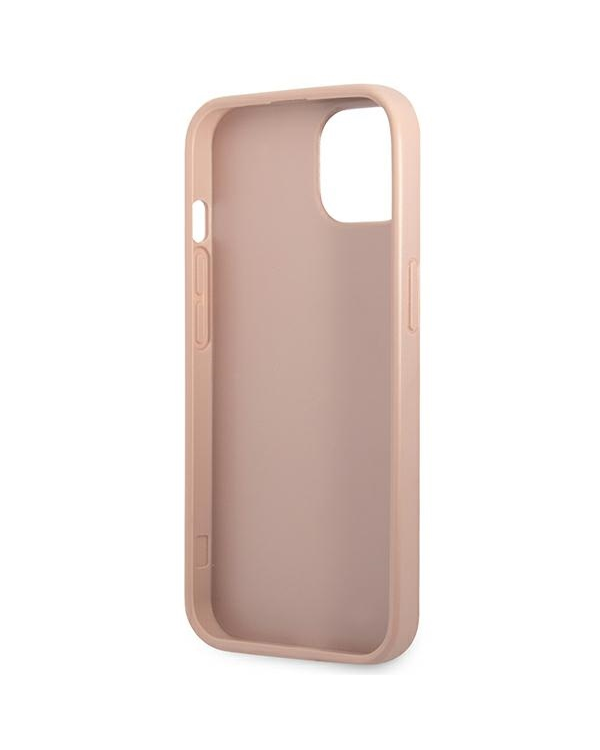 Guess Saffiano Double Card Case for iPhone 13 Pink