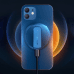 Joyroom wireless Qi charger 15 W for iPhone (MagSafe compatible) + USB Type C cable blue (JR-A28)