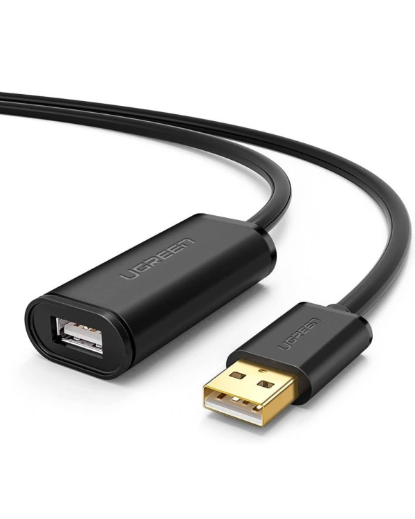 USB 2.0 extension cable UGREEN US121, active, 15m (black)