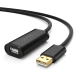 USB 2.0 extension cable UGREEN US121, active, 15m (black)