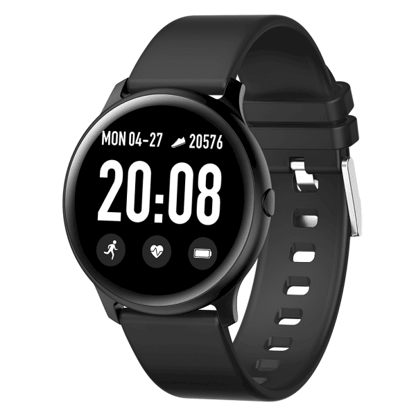 Умные часы с пульсометром Fusion KW19 / bluetooth 5.0 черные