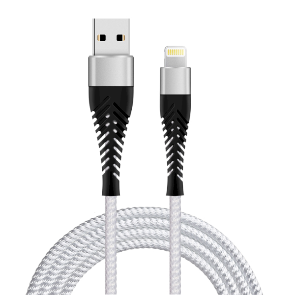 Кабель Fusion Fishbone USB-A - Lightning 30 Вт / 3А / 1,5 м белый Кабель Fusion Fishbone USB-A - Lightning 30 Вт / 3А / 1,5 м белый
