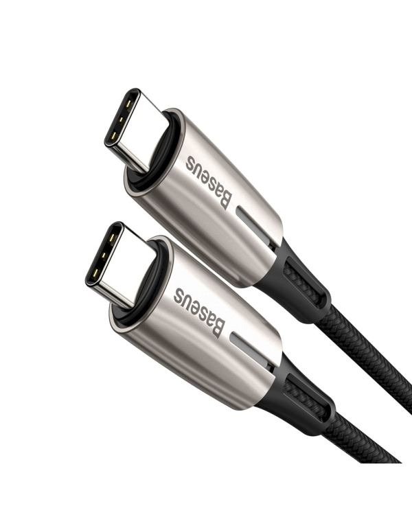 Baseus Water Drop USB-C -> USB-C Провод для Зарядки 60W / PD 2.0 / 200 cm Черный