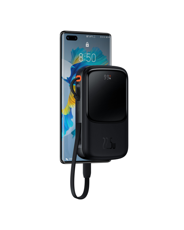 Powerbank Baseus Qpow PRO with cable, 10000mAh, 22.5W (Black)