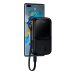 Powerbank Baseus Qpow PRO with cable, 10000mAh, 22.5W (Black)