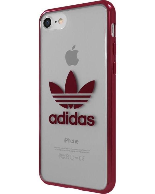 Adidas OR прозрачный чехол для Apple iPhone 7/8 красный