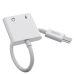 Dudao USB Type C - USB Type C / 3,5 mm mini jack headphone adapter audio and charging white (L13T white)